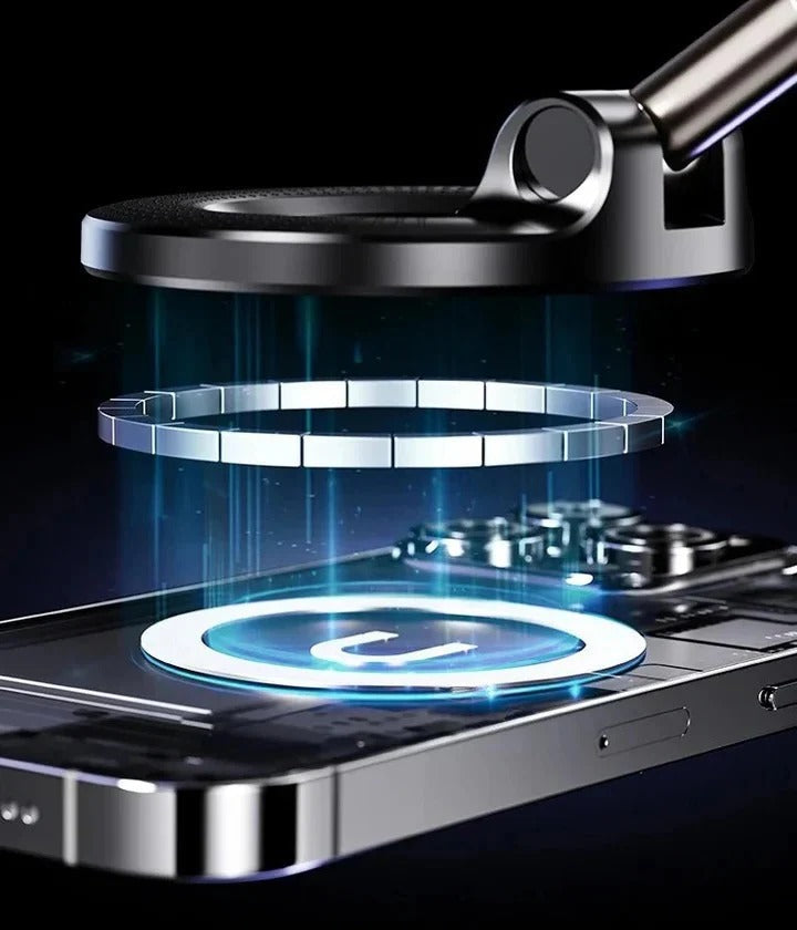 Foldable Magnetic Vacuum Car Phone Holder