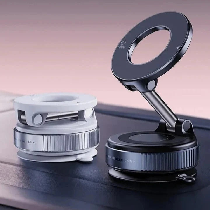 Foldable Magnetic Vacuum Car Phone Holder