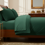 Deep Green Velvet Bedding Set
